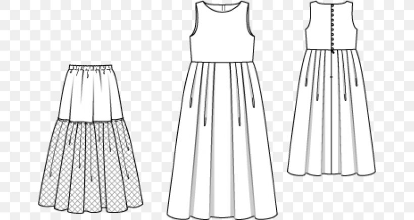 Gown Skirt Dress Burda Style Petticoat, PNG, 670x435px, Watercolor, Cartoon, Flower, Frame, Heart Download Free