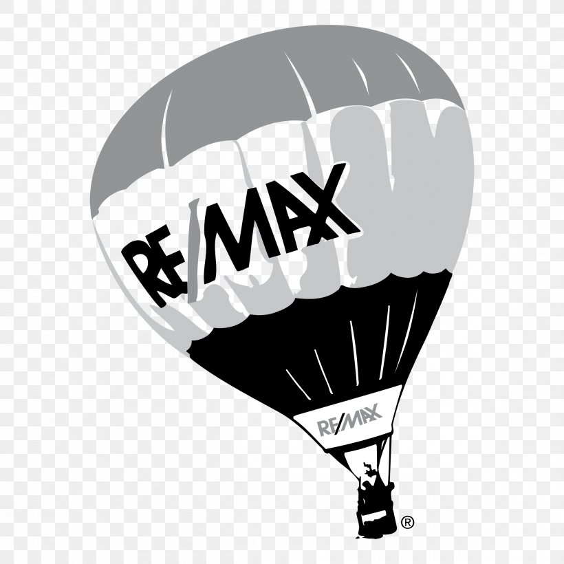 Hot Air Balloon RE/MAX, LLC Logo Font, PNG, 2400x2400px, Hot Air Balloon, Air, Balloon, Black, Black And White Download Free