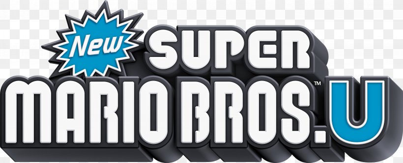 New Super Mario Bros. U New Super Mario Bros. Wii New Super Luigi U, PNG, 4494x1823px, New Super Mario Bros U, Brand, Logo, Mario Bros, Mario Series Download Free