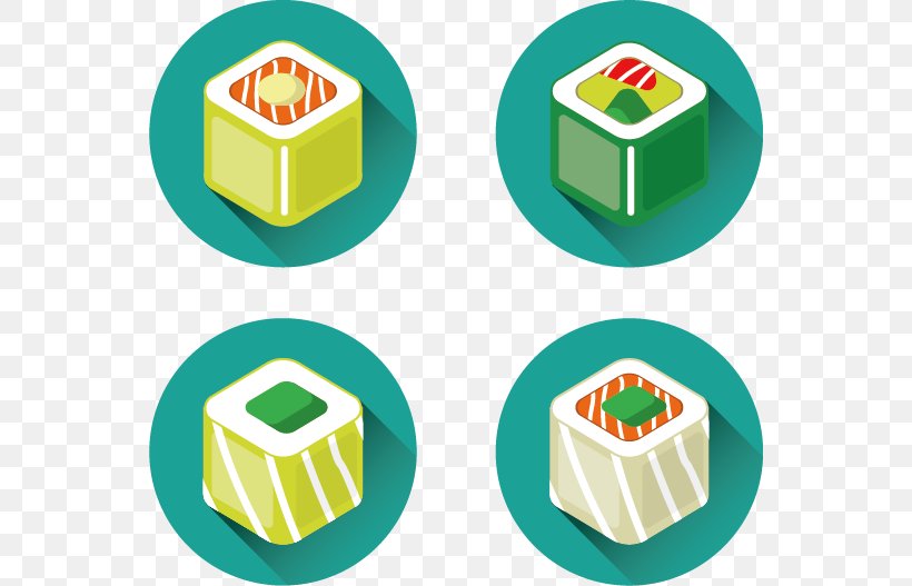Sushi Japanese Cuisine Euclidean Vector Icon, PNG, 552x527px, Sushi, Area, Cuisine, Food, Gratis Download Free