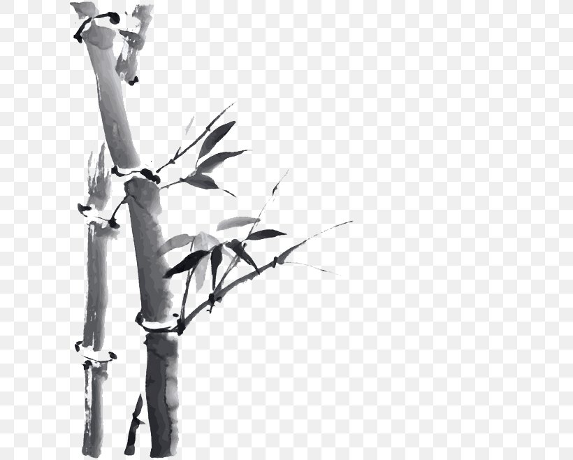 Bamboo Drawing Ink Wash Painting, PNG, 658x658px, Bamboo, Arm, Art, Bamboo Painting, Black And White Download Free