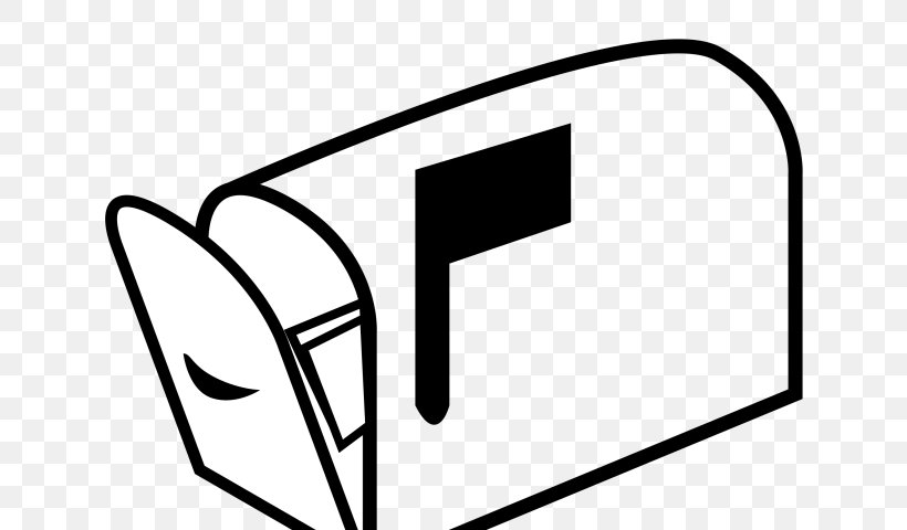 Clip Art Letter Box Email Post Box, PNG, 640x480px, Letter Box, Area, Black, Black And White, Box Download Free