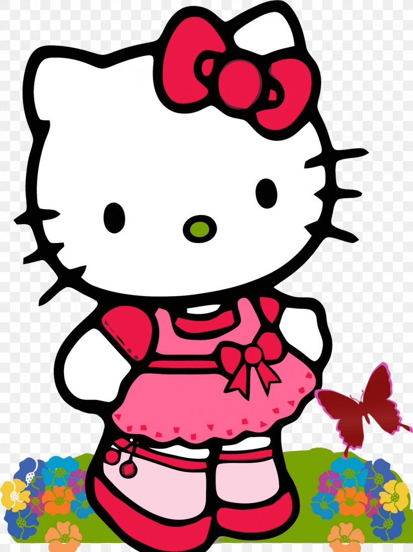 Hello Kitty Character Clip Art, PNG, 1181x1579px, Watercolor, Cartoon, Flower, Frame, Heart Download Free