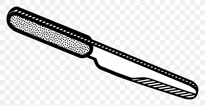 Knife Line Art Cutlery Clip Art, PNG, 2400x1241px, Knife, Cutlery, Dining Room, Drawing, Fork Download Free