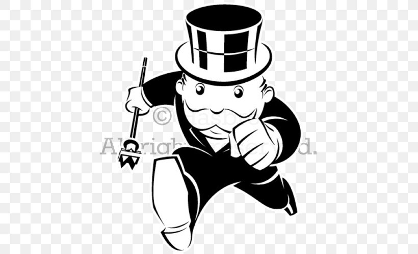 Rich Uncle Pennybags Monopoly Money Bag Coloring Book Game, PNG, 500x500px, Rich Uncle Pennybags, Art, Black And White, Board Game, Coloring Book Download Free