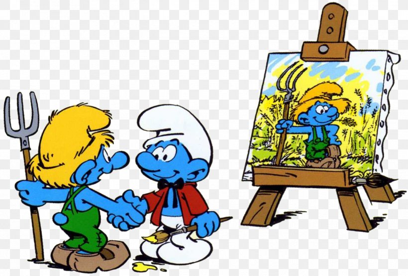 The Smurfs Schildersmurf Art Drawing, PNG, 1317x891px, Smurfs, Art, Artwork, Character, Drawing Download Free