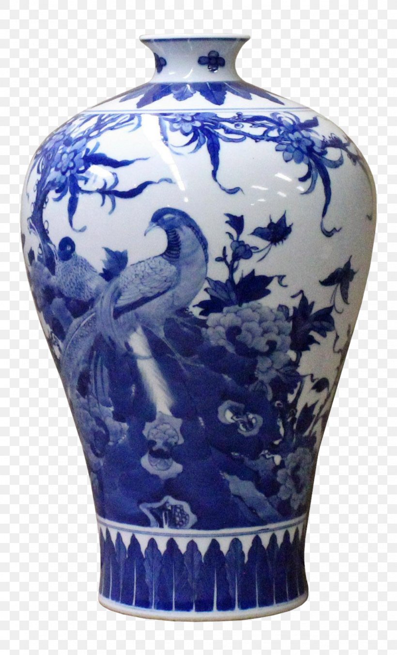 Vase Blue And White Pottery Ceramic Meiping Porcelain, PNG, 1021x1683px, Vase, Artifact, Blue, Blue And White Porcelain, Blue And White Pottery Download Free