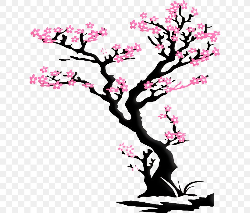 Wall Decal Cherry Blossom Sticker, PNG, 627x699px, Wall Decal, Art, Artwork, Blossom, Branch Download Free