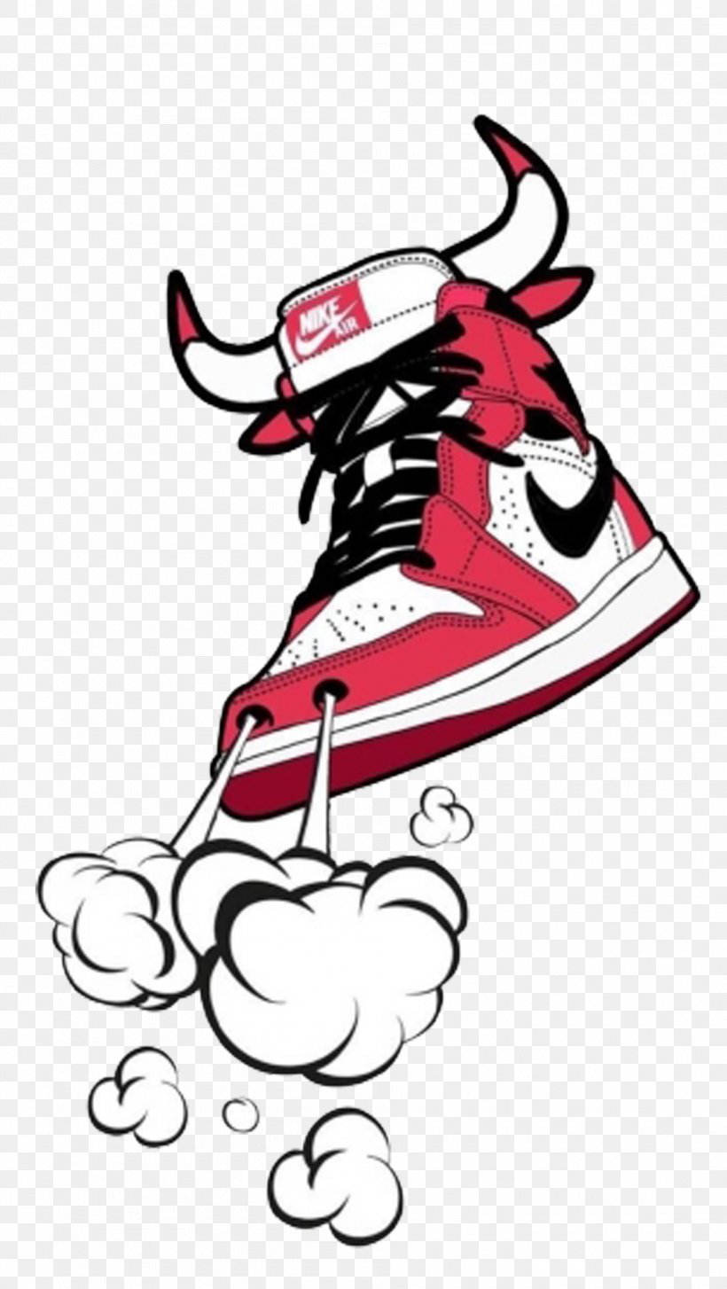 Cattle Chicago Bulls Sneakers Illustration, PNG, 1890x3352px, Watercolor, Cartoon, Flower, Frame, Heart Download Free
