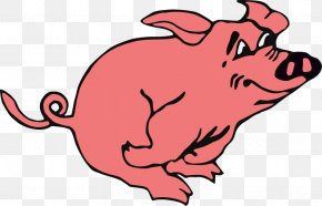 3 Little Pigs Clipart - Large White Pig Clip Art PNG
