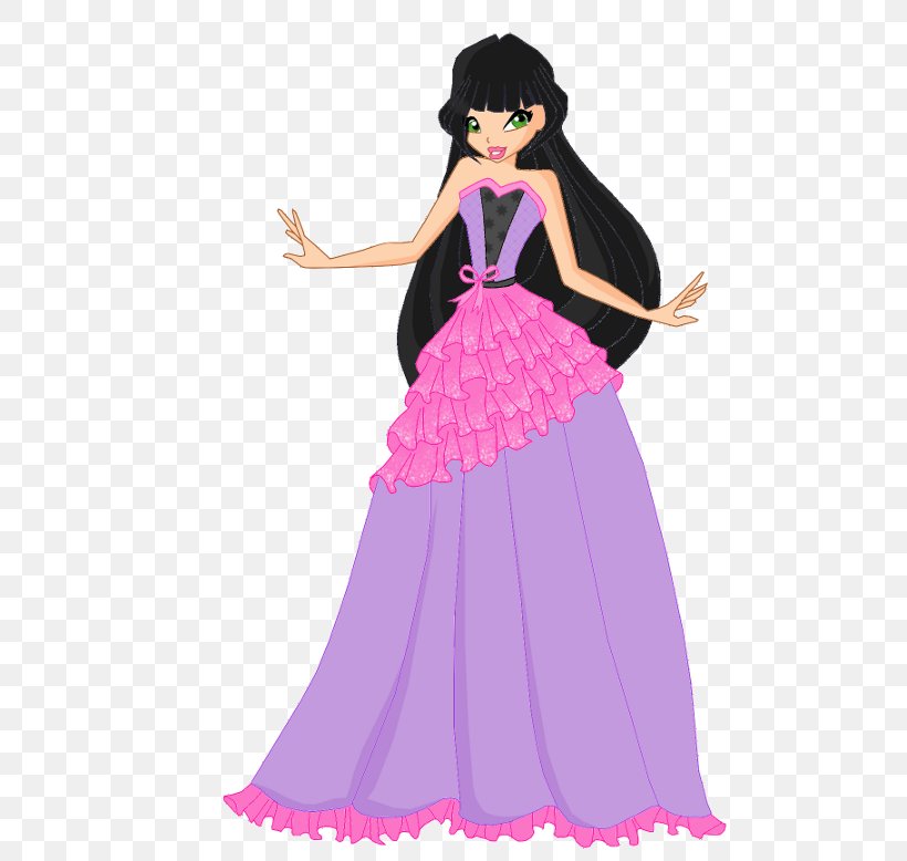 Ball Gown Dress Cartoon Barbie, PNG, 500x778px, Watercolor, Cartoon ...