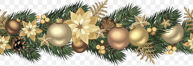 Christmas, PNG, 964x335px, Christmas, Branch, Christmas Decoration, Christmas Ornament, Conifer Download Free