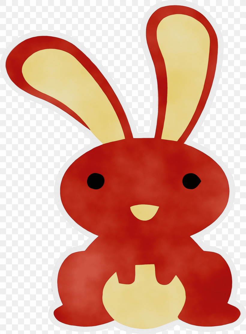Easter Bunny, PNG, 2211x3000px, Watercolor, Biology, Cartoon, Easter Bunny, Paint Download Free