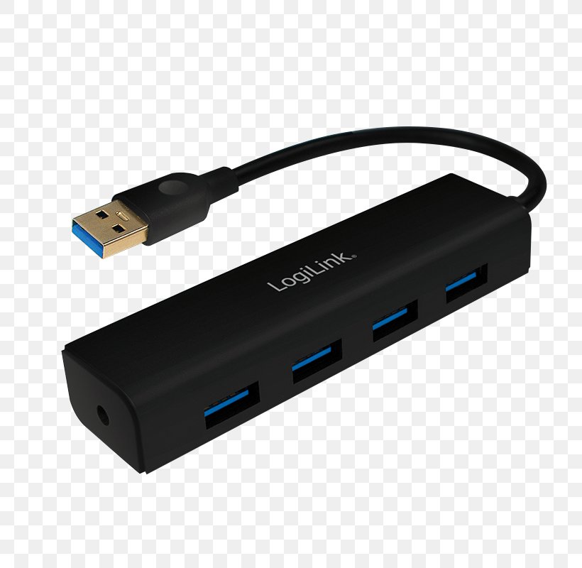USB Hub Ethernet Hub USB 3.0 Computer Port, PNG, 800x800px, Usb Hub, Ac Adapter, Adapter, Cable, Computer Download Free