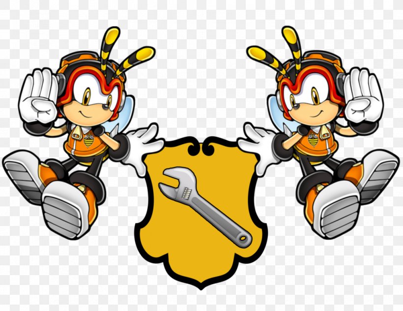 Charmy Bee Knuckles' Chaotix Espio The Chameleon Vector The Crocodile, PNG, 1017x786px, Charmy Bee, Amy Rose, Artwork, Bee, Chaotix Detective Agency Download Free