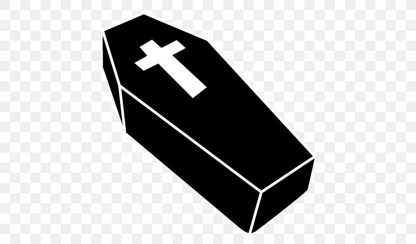 Coffin Funeral Clip Art, PNG, 640x480px, Coffin, Black, Black And White, Brand, Death Download Free