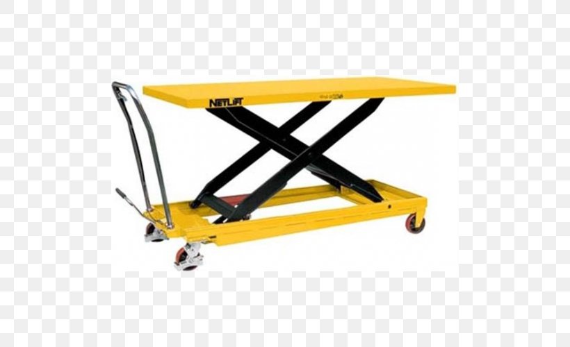 Lift Table Hydraulics Pallet Racking Aerial Work Platform Material-handling Equipment, PNG, 500x500px, Lift Table, Aerial Work Platform, Elevator, Forklift, Hardware Download Free