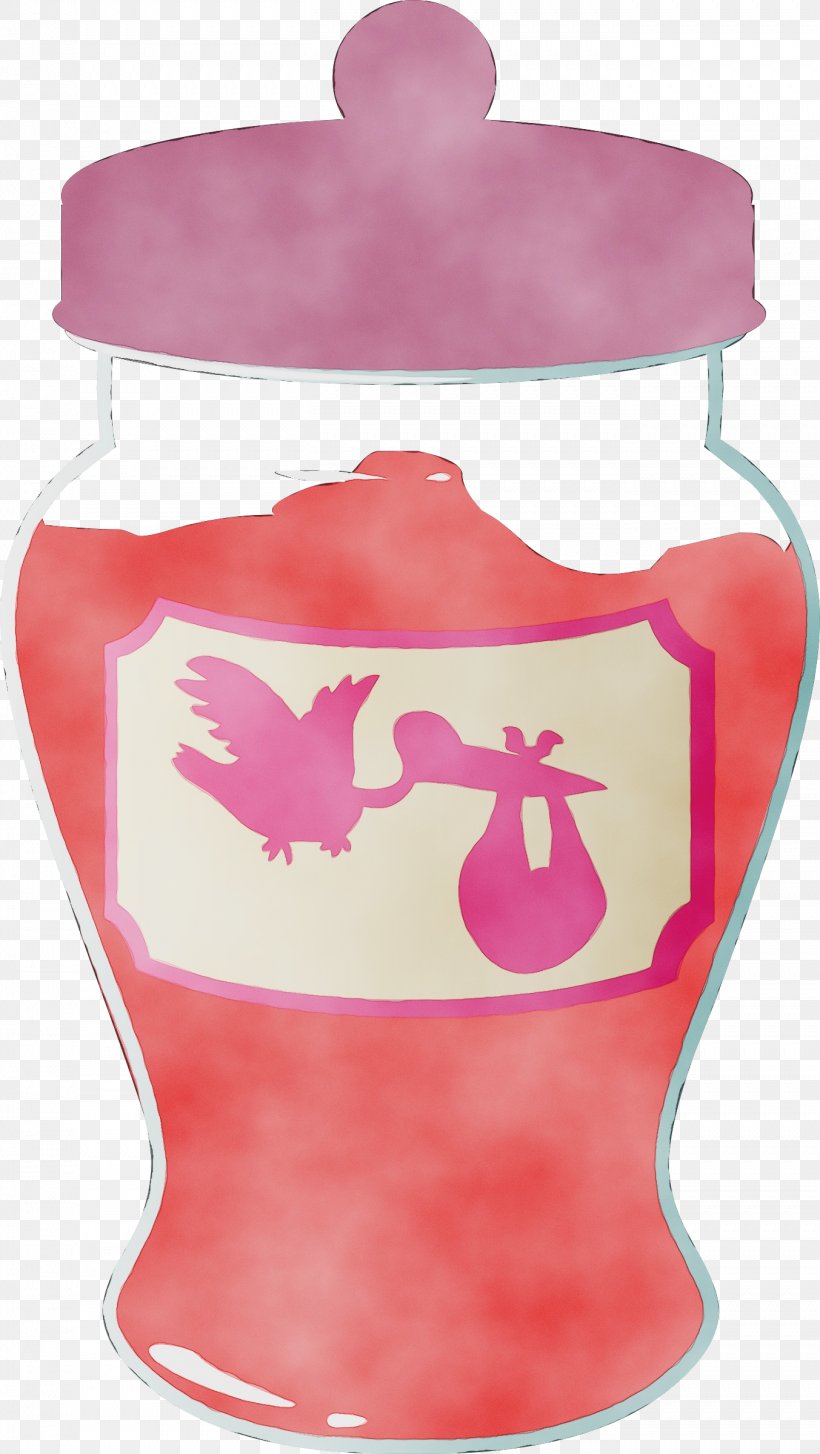 Pink Water Bottle Magenta Drinkware, PNG, 1353x2400px, Watercolor, Drinkware, Magenta, Paint, Pink Download Free
