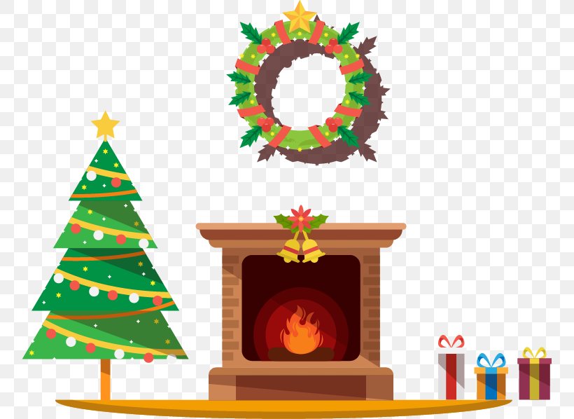 Christmas Tree Christmas Ornament Fireplace, PNG, 757x598px, Christmas  Tree, Chimney, Christmas, Christmas Card, Christmas Decoration Download