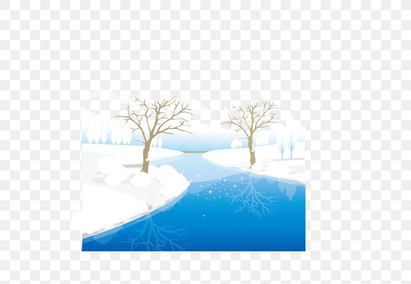 Euclidean Vector Illustration, PNG, 567x567px, Snow, Blue, Branch, Daytime, Ice Download Free