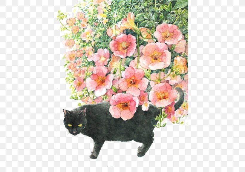 Japan Cat Art Watercolor Painting Illustration, PNG, 440x576px, Japan, Architecture, Art, Art History, Art Nouveau Download Free