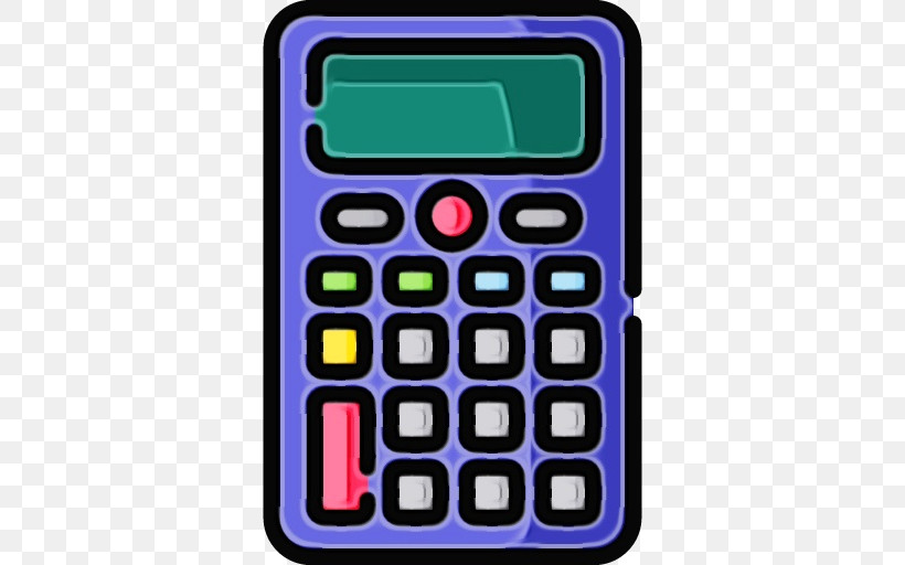 Calculator Office Equipment Technology Gadget, PNG, 512x512px, Back To School, Calculator, Gadget, Icon, Linecolor Download Free