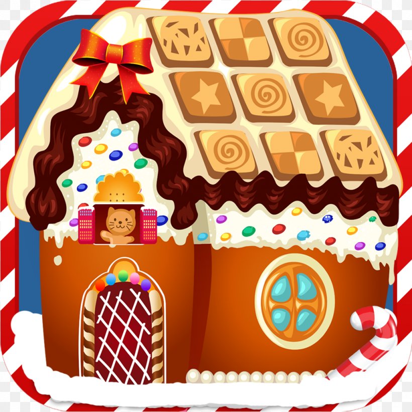Christmas Home Maker Gingerbread House Hotel Story: Resort Simulation Princess Wash Bathroom Doctor Girl's Fashion Stylist, PNG, 1024x1024px, Gingerbread House, Android, Christmas Decoration, Christmas Ornament, Cuisine Download Free