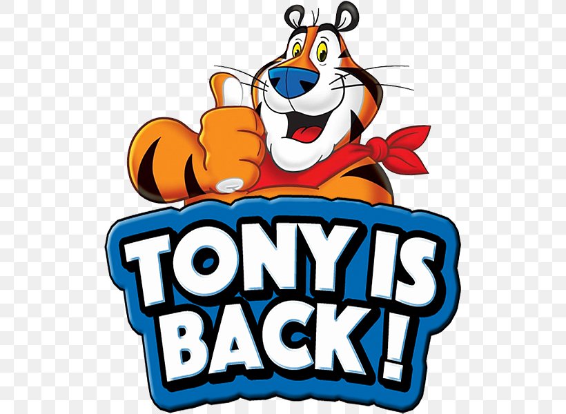 Frosted Flakes Tony The Tiger Breakfast Cereal Kellogg's, PNG, 518x600px, Frosted Flakes, Advertising, Area, Artwork, Breakfast Download Free