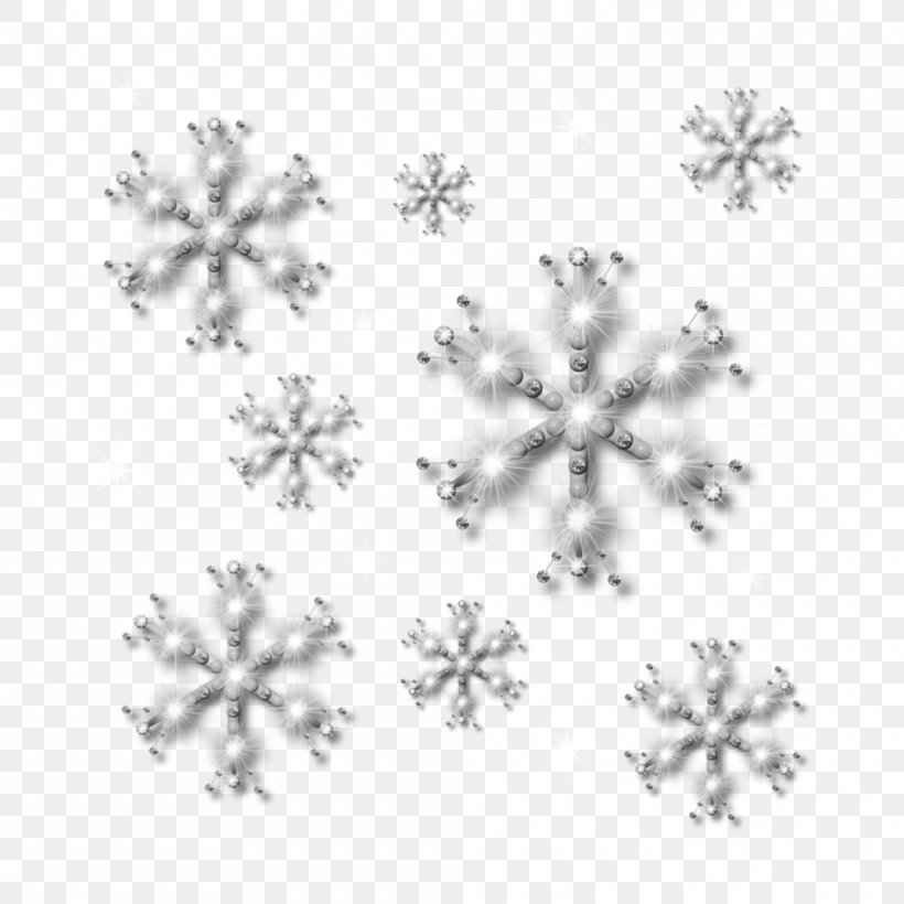 Snowflake, PNG, 1000x1000px, Snowflake, Black And White, Body Jewelry, Christmas, Dots Per Inch Download Free