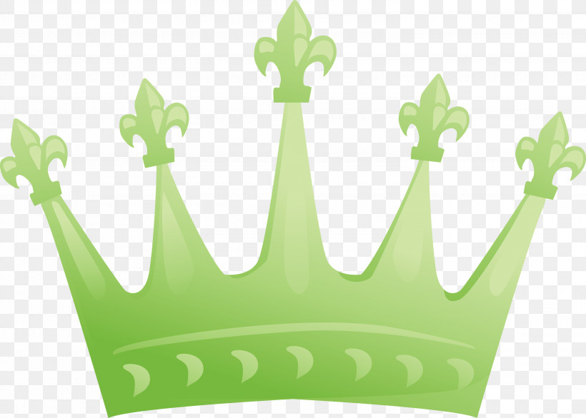 Crown, PNG, 3000x2147px, Crown, Grass, Green, Hair Accessory, Logo Download Free