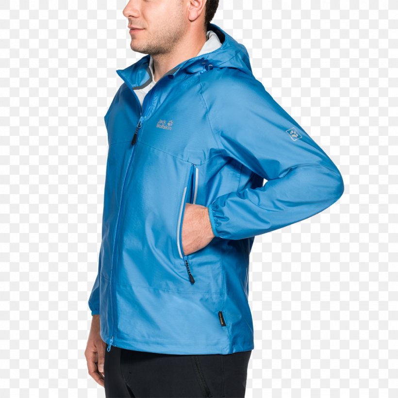 Jacket Polar Fleece Outerwear Hood Jack Wolfskin, PNG, 1024x1024px, Jacket, Aqua, Blue, Cobalt Blue, Electric Blue Download Free