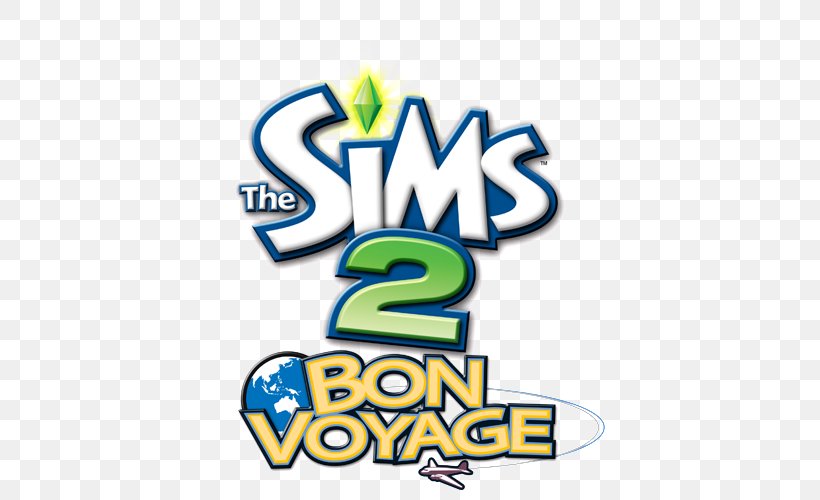 The Sims 2: Bon Voyage Logo Brand Font, PNG, 500x500px, Sims 2 Bon Voyage, Amino, Area, Brand, Expansion Pack Download Free