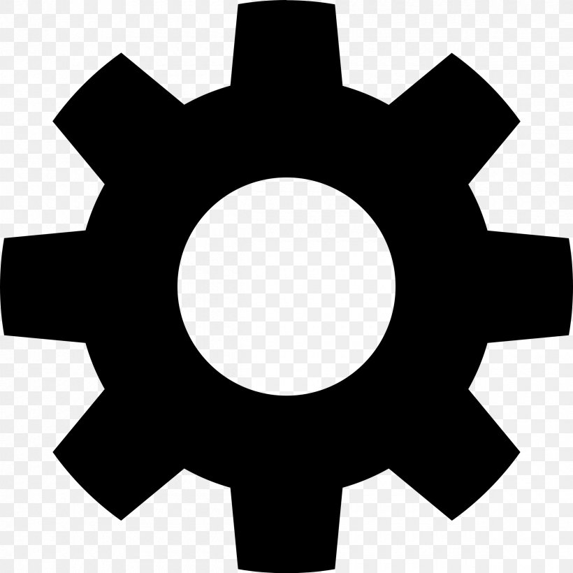Gear Clip Art, PNG, 2400x2400px, Gear, Black And White, Black Gear, Gear Train, Hardware Accessory Download Free