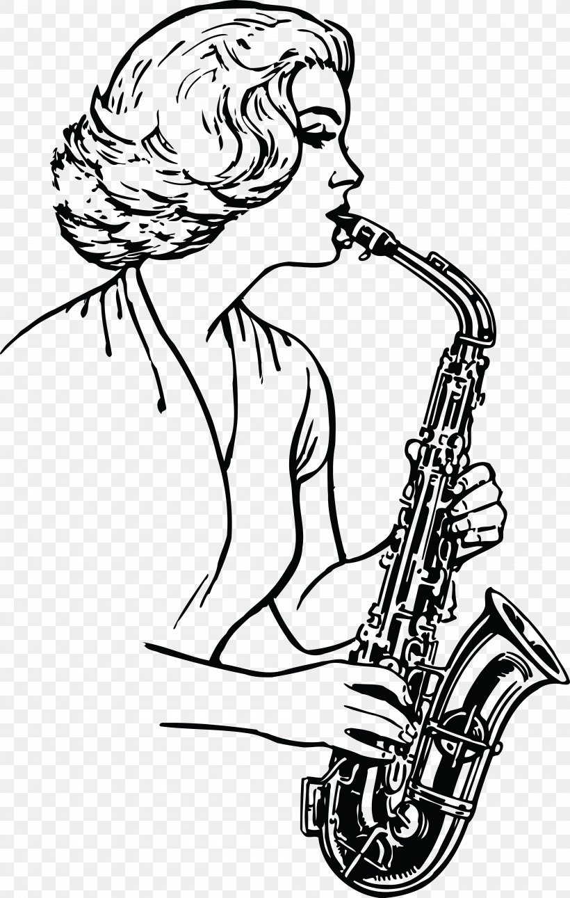 Saxophone Drawing Musical Instruments Brass Instruments, PNG, 4000x6301px, Watercolor, Cartoon, Flower, Frame, Heart Download Free