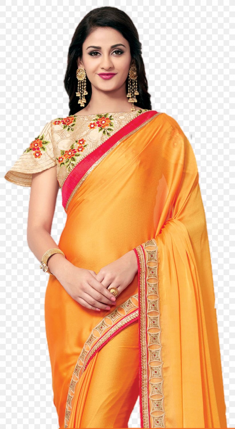 Chiffon Wedding Sari Textile, PNG, 961x1755px, Chiffon, Abdomen, Blouse, Clothing, Dress Download Free