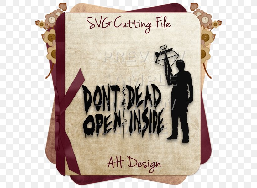 Clip Art Daryl Dixon Image Decal, PNG, 600x600px, Daryl Dixon, Autocad Dxf, Bag, Brand, Death Download Free