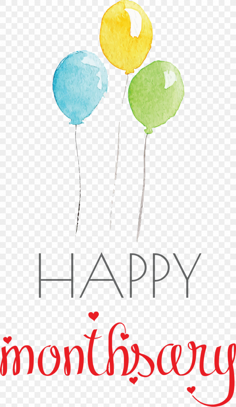 Happy Monthsary, PNG, 1741x3000px, Happy Monthsary, Balloon, Meter, Party Download Free