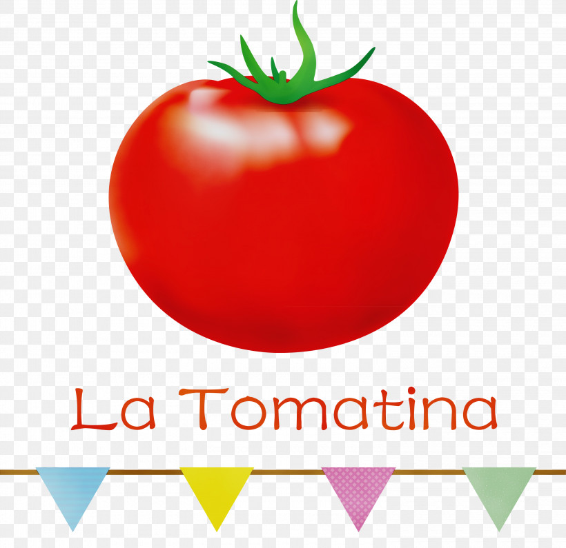 Tomato, PNG, 3000x2910px, La Tomatina, Apple, Bush Tomato, Local Food, Logo Download Free