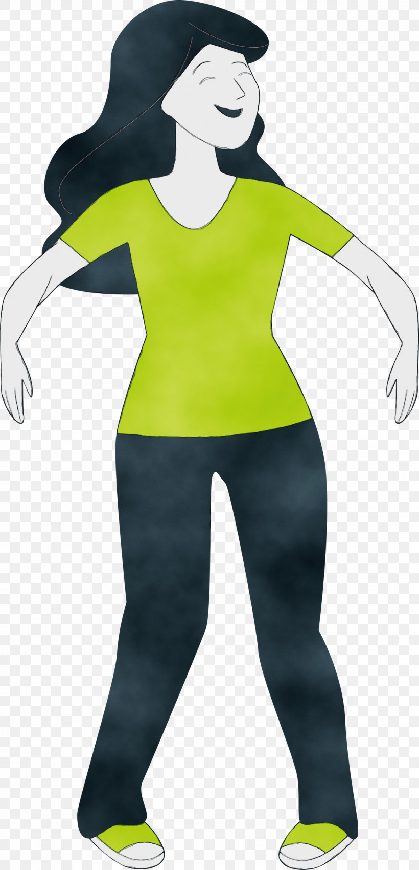 Headgear Costume Character Green Human, PNG, 1447x3000px, Watercolor, Behavior, Character, Costume, Green Download Free