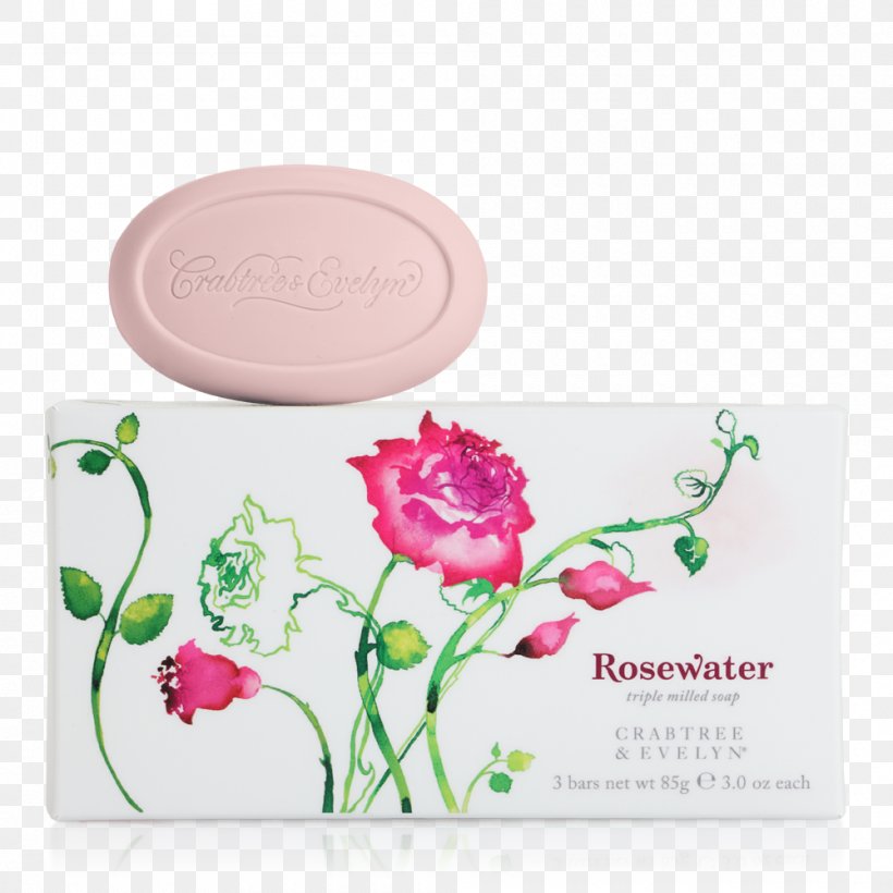 Soap Crabtree & Evelyn Rose Water Crabtree And Evelyn Bathing, PNG, 1000x1000px, Soap, Bathing, Crabtree And Evelyn, Crabtree Evelyn, Flower Download Free