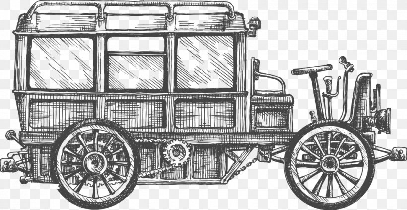 Bus Drawing Stock Photography Sketch, PNG, 978x505px, Bus, Automotive Design, Black And White, Car, Carriage Download Free