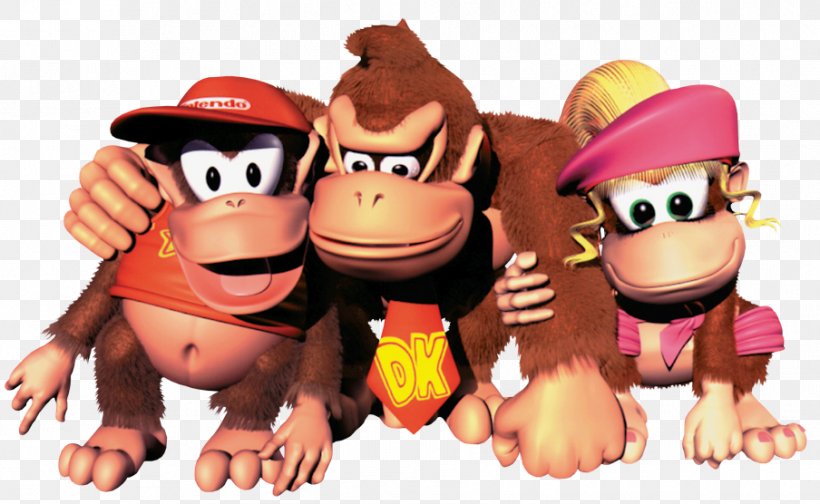 Donkey Kong Country 2: Diddys Kong Quest Donkey Kong Country 3: Dixie Kongs Double Trouble! Donkey Kong 64, PNG, 904x556px, Donkey Kong Country, Cartoon, Diddy Kong, Dixie Kong, Donkey Kong Download Free