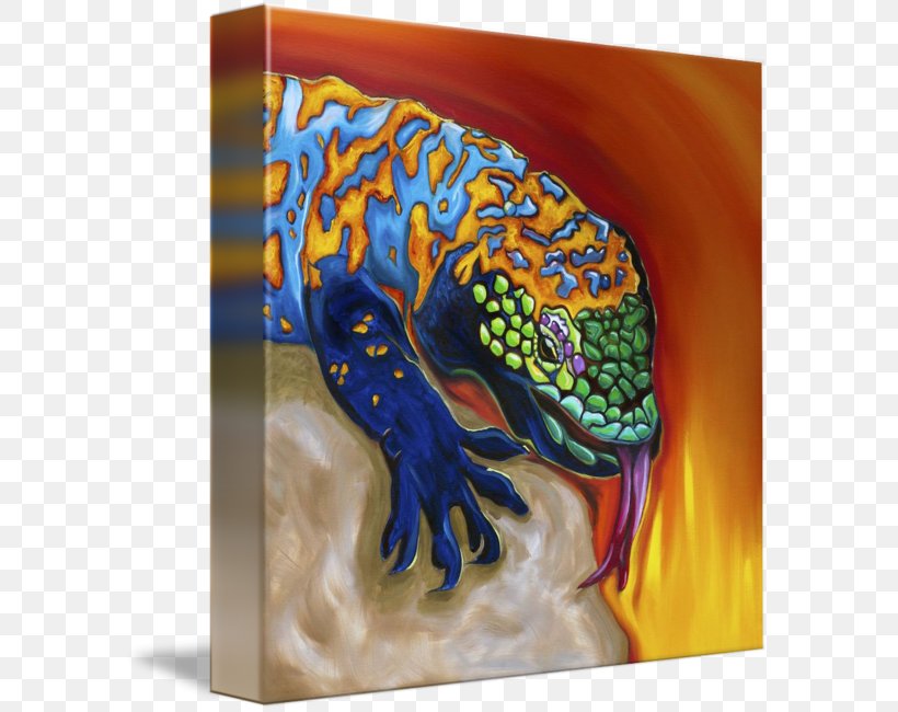 Modern Art Imagekind Gila Monster Canvas, PNG, 589x650px, Modern Art, Art, Canvas, Gila Monster, Imagekind Download Free