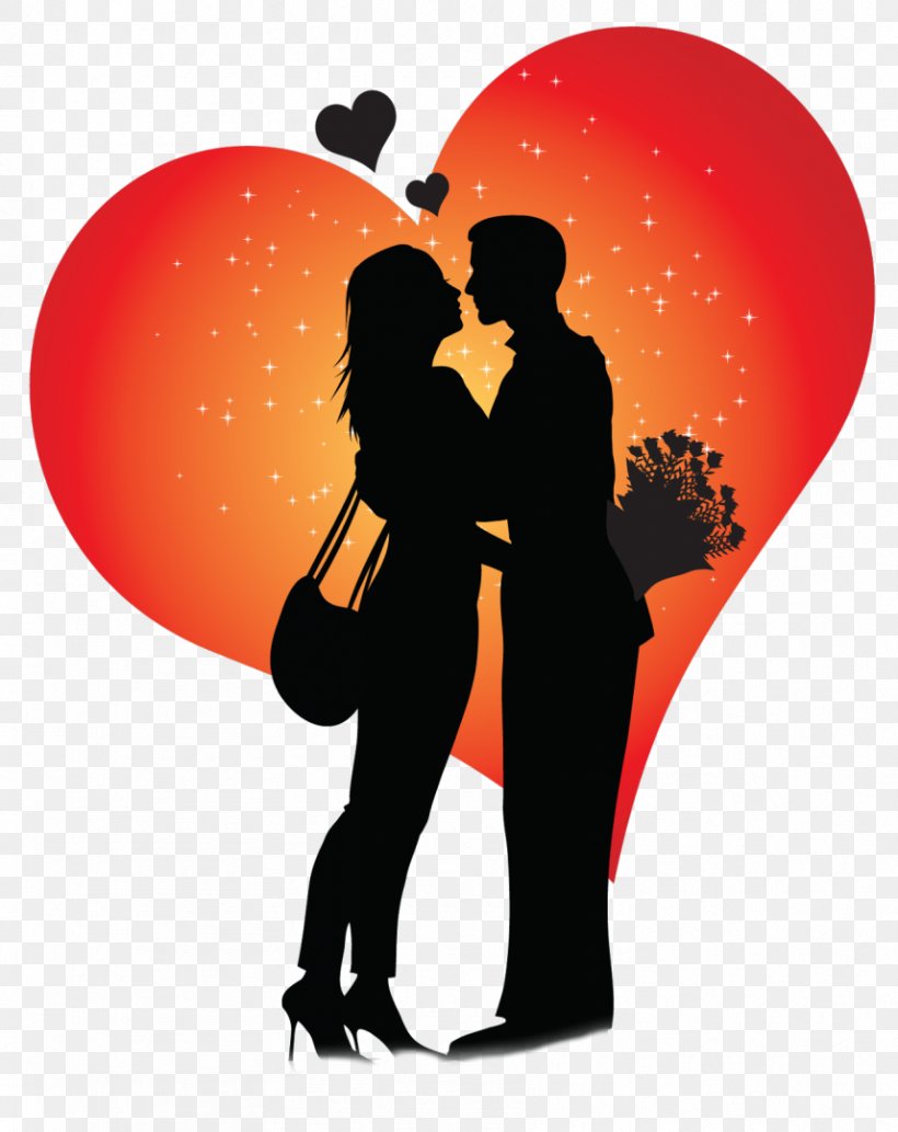 Romance Film Silhouette, PNG, 857x1080px, Watercolor, Cartoon, Flower, Frame, Heart Download Free