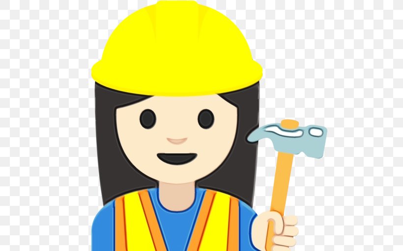 Smiley Emoji, PNG, 512x512px, Human Skin Color, Building, Cartoon, Construction, Construction Worker Download Free