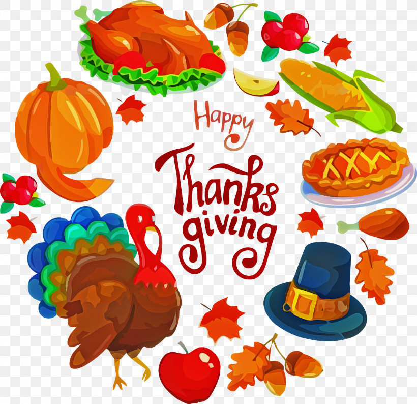 Happy Thanksgving, PNG, 3000x2905px, Happy Thanksgving, Food Group, Junk Food, Sticker, Thanksgiving Download Free