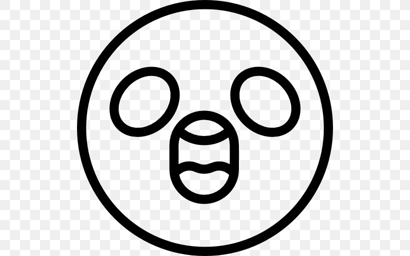 Smiley Emoticon Emoji, PNG, 512x512px, Smiley, Area, Black And White, Emoji, Emoticon Download Free
