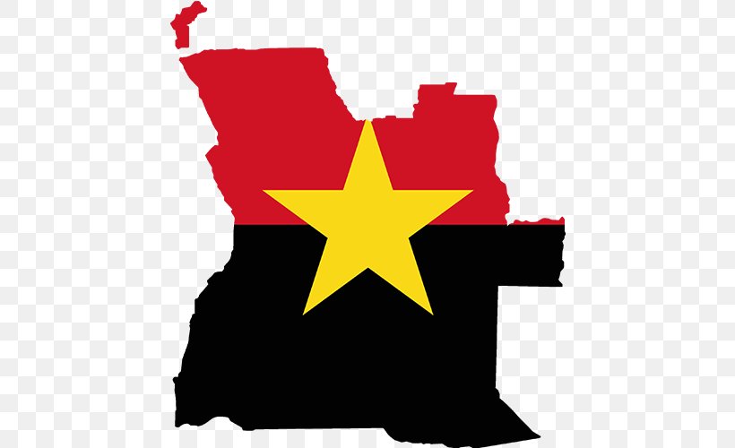 Flag Of Angola Map, PNG, 500x500px, Angola, Blank Map, Flag, Flag Of Afghanistan, Flag Of Angola Download Free