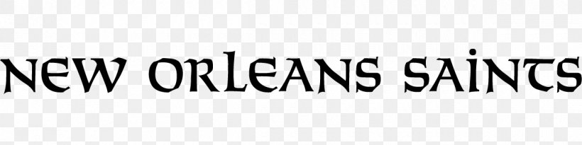 New Orleans Saints Logo Open-source Unicode Typefaces Font, PNG, 1200x300px, New Orleans Saints, Area, Black, Black And White, Brand Download Free