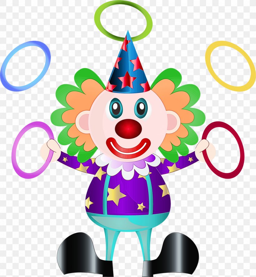 Party Hat, PNG, 2779x3000px, Watercolor, Clown, Paint, Party Hat, Performing Arts Download Free